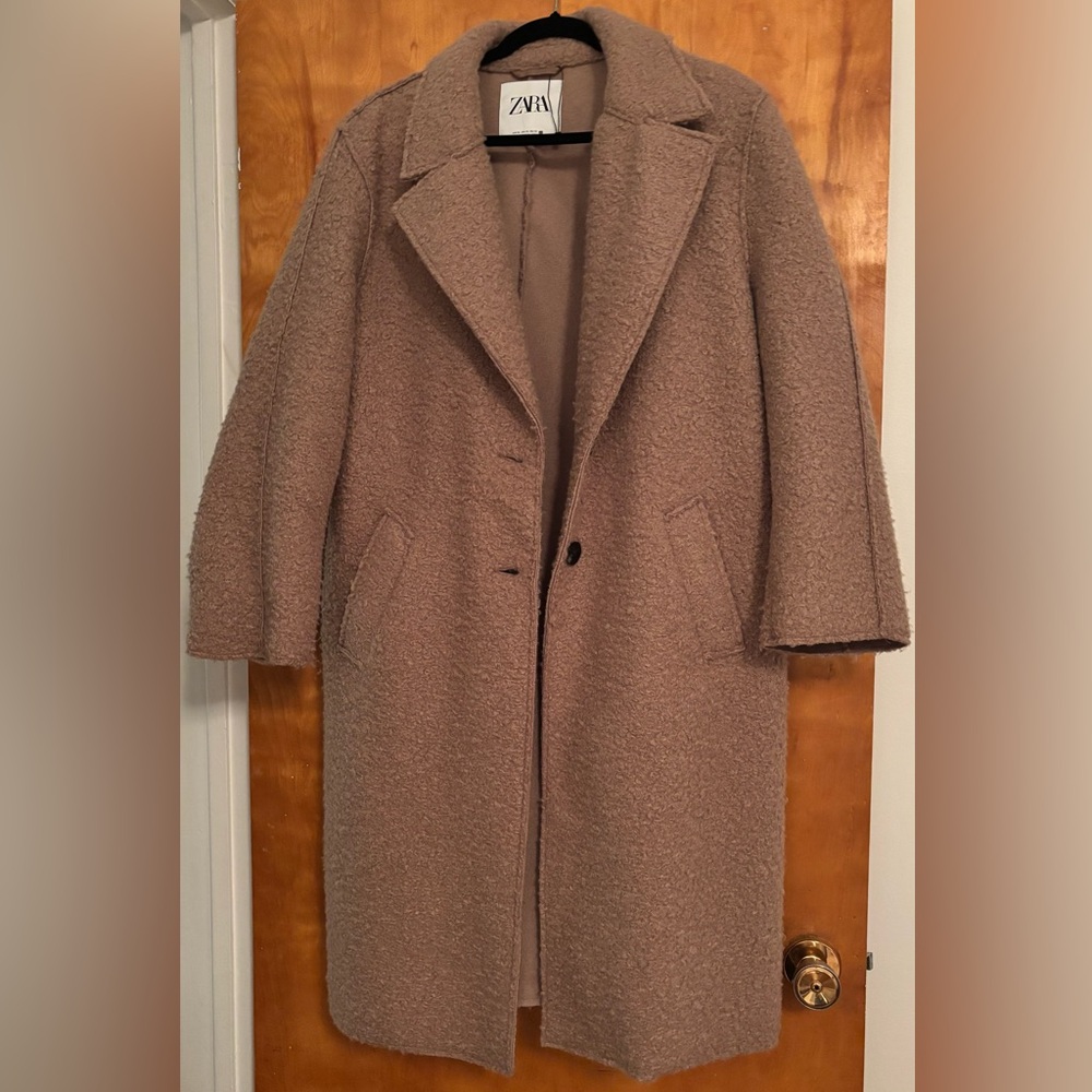 Zara Women's Brown Teddy Jacket